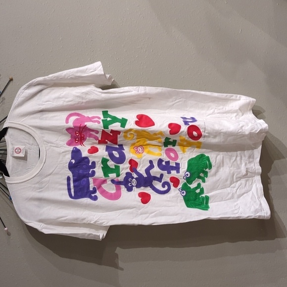 MCMXCV Heartland Apparel V-Day USA Crazy For You Cat Dog Frog Shirt Vtg y2k - Picture 5 of 9